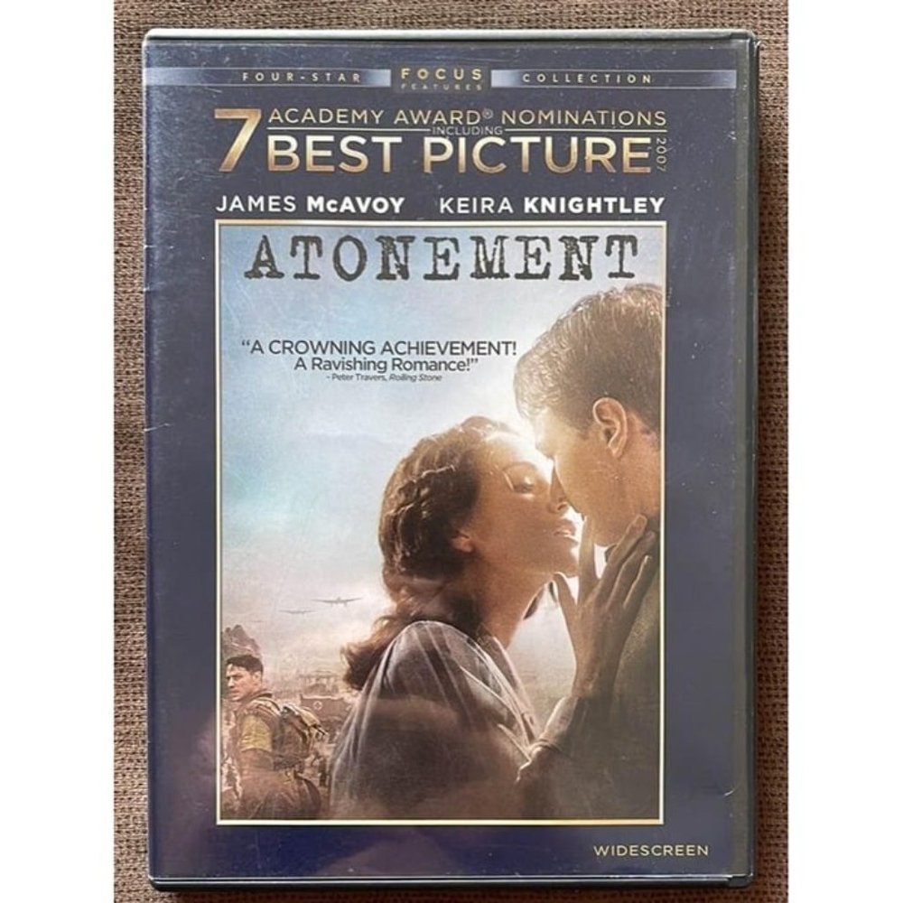 Atonement - DVD - Widescreen Romance/War - James McAvoy, Keira Knightley
